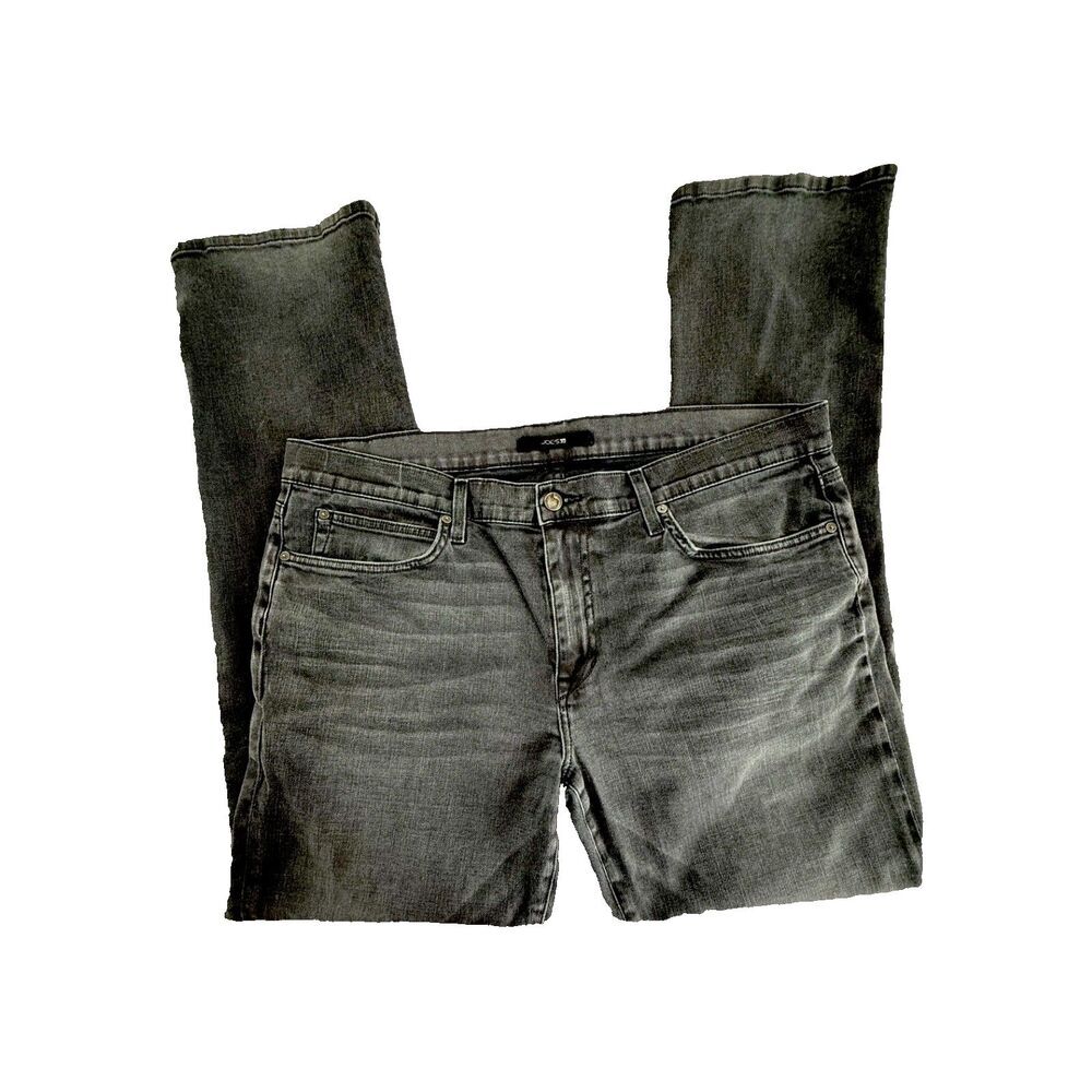 Joe's Jeans Brixton Narrow Women's Black Denim Zip Stretchy Size 40/16